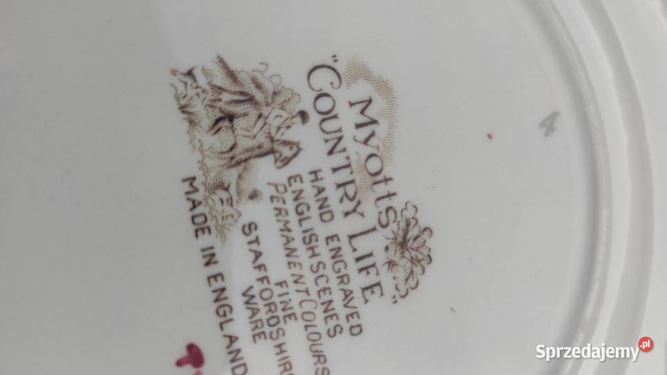 Porcelana angielska Myotts Country Life kolekcje łódzkie Pabianice