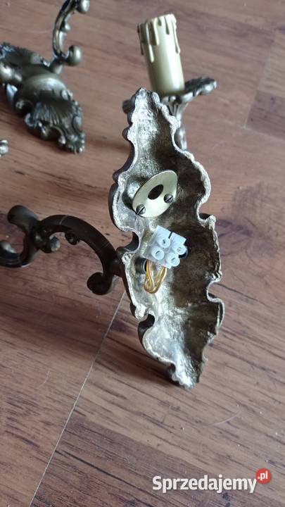 Stare mosiężne kinkiety sprzedam