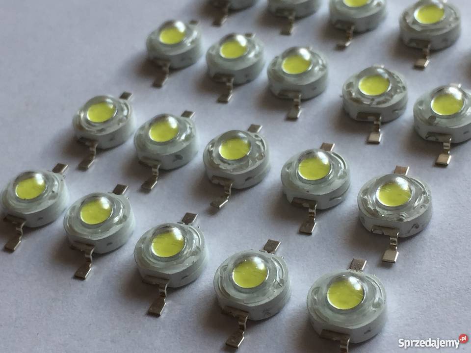 20 Dioda LED 1W biała zimna mazowieckie Pomiechówek