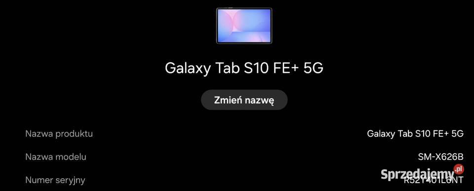 Tablet Samsung Galaxy Tab S10 FE dolnośląskie
