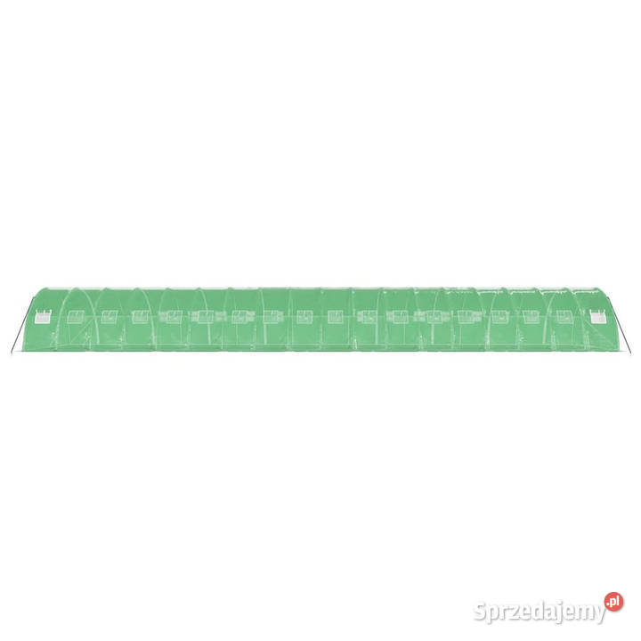 Szklarnia ze stalową ramą zielona 72 m 18x4x2 m