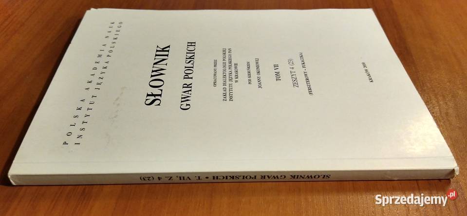 Słownik gwar polskich T 7 z 4 filologie, językoznawstwo Gdańsk