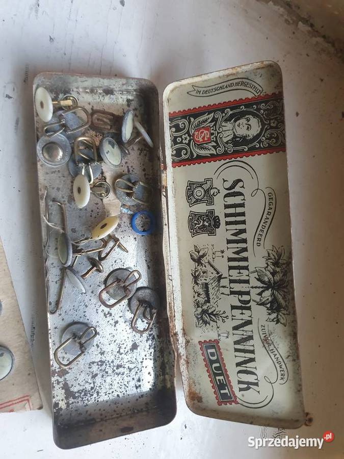 Metalowa puszka retro papierosach cygarach Warszawa