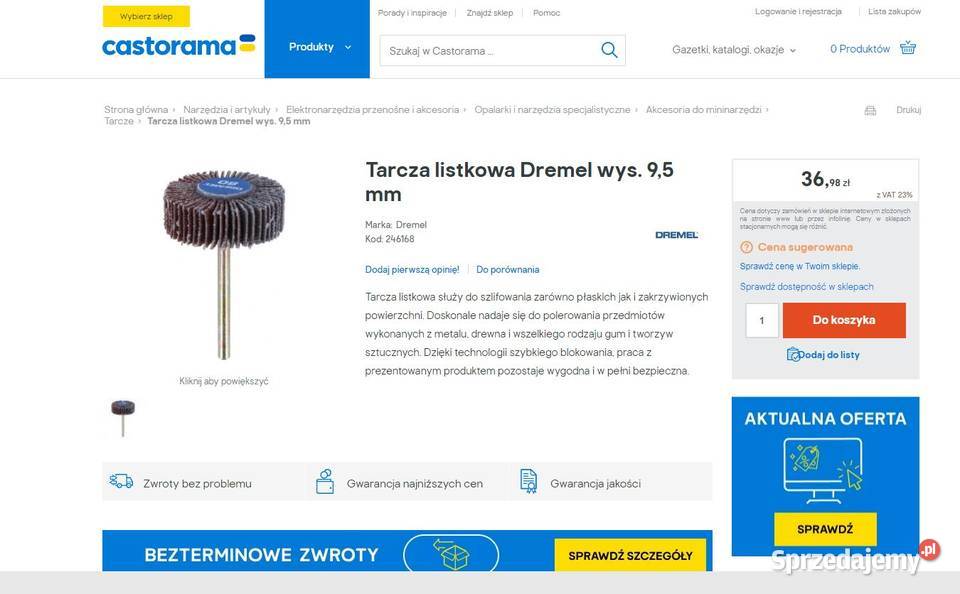 Zestaw Tarcze do szlifowania dremel 504 502 świętokrzyskie Ostrowiec Świętokrzyski