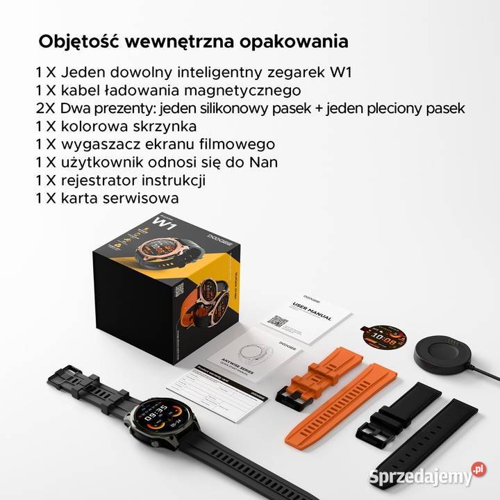 Smartwatch GPS AMOLED wodootporny IP69K Zegarek Poznań
