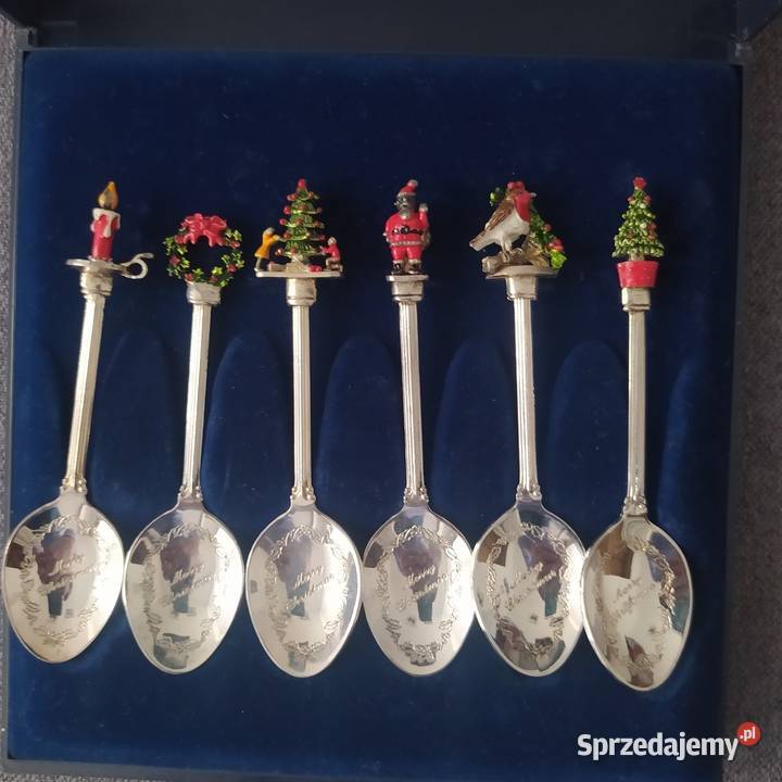Łyżeczki posrebrzane Mary Christmas mazowieckie
