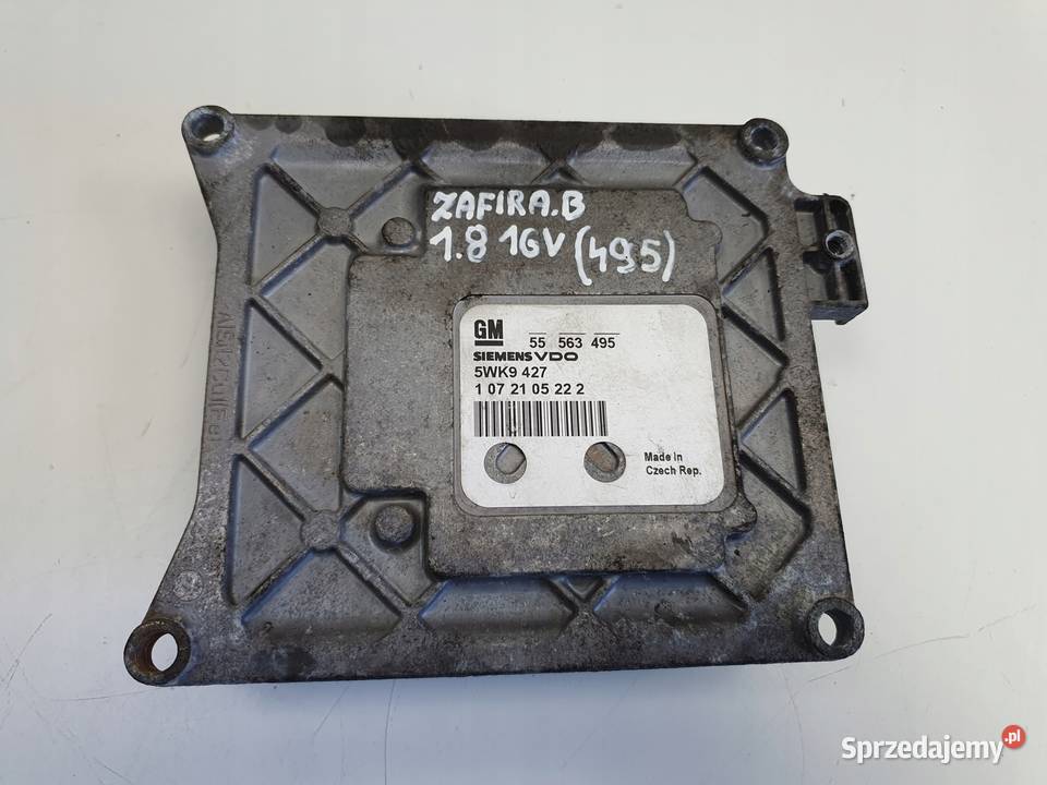 Opel Zafira B 16 16V STEROWNIK SILNIKA komputer Rudka