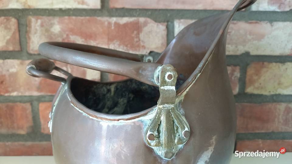 Pojemnik miedziany Osłonka na doniczkę Doniczka zachodniopomorskie Gawroniec sprzedam