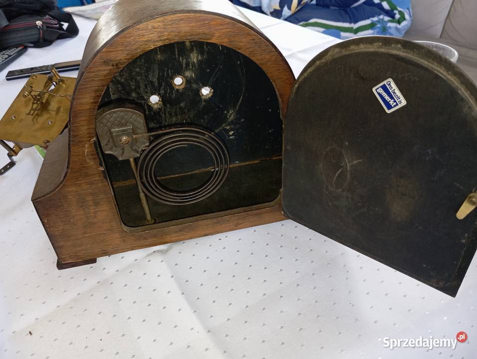 Stary Zegar kominkowy mechaniczny Muthe zdolnych Żary