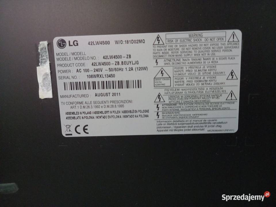 telewizor LG 42 cale hdmi 3D usb dvbt full hd LG Szczecin