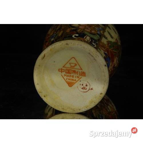 Chiński wazon porcelanowy dekoracja figuralna śląskie