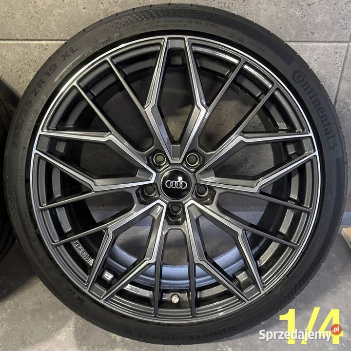 19 Audi A4 A5 A6 5x112 ET35 9J Continental felgi Lubasz