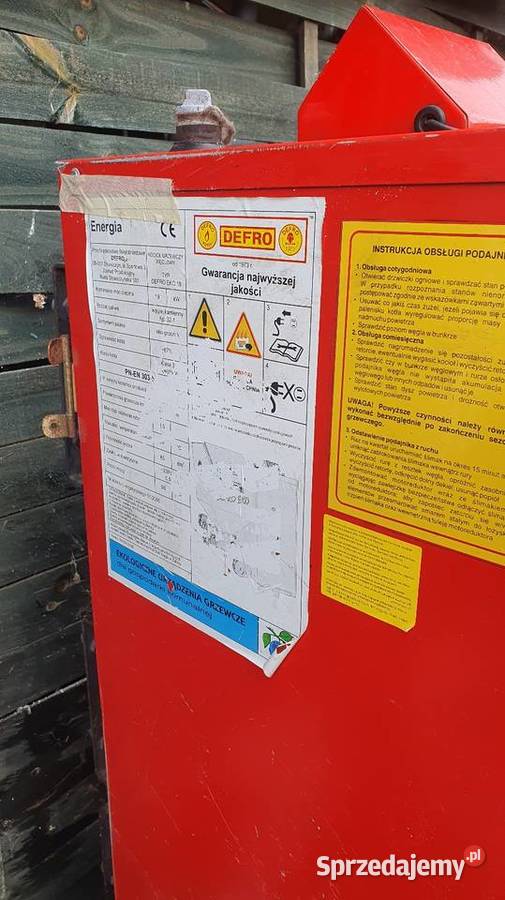 Piec Defro na ekogroszek 19kw i drewno Piece wolnostojące