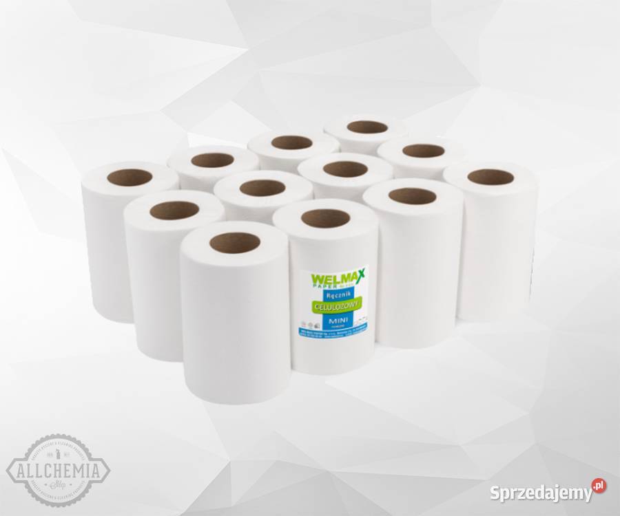 RĘCZNIK PAPIEROWY MINI CELULOZOWY BIAŁY 50M 1 Łódź sprzedam