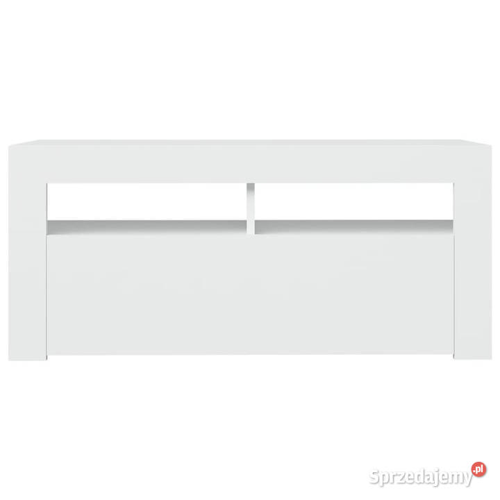 Szafka pod TV z oświetleniem LED biała 90x35x40 Warszawa