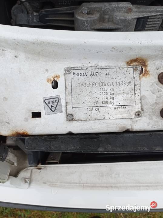 Skoda Felicia 13 LPG 1300cm3 Białuń