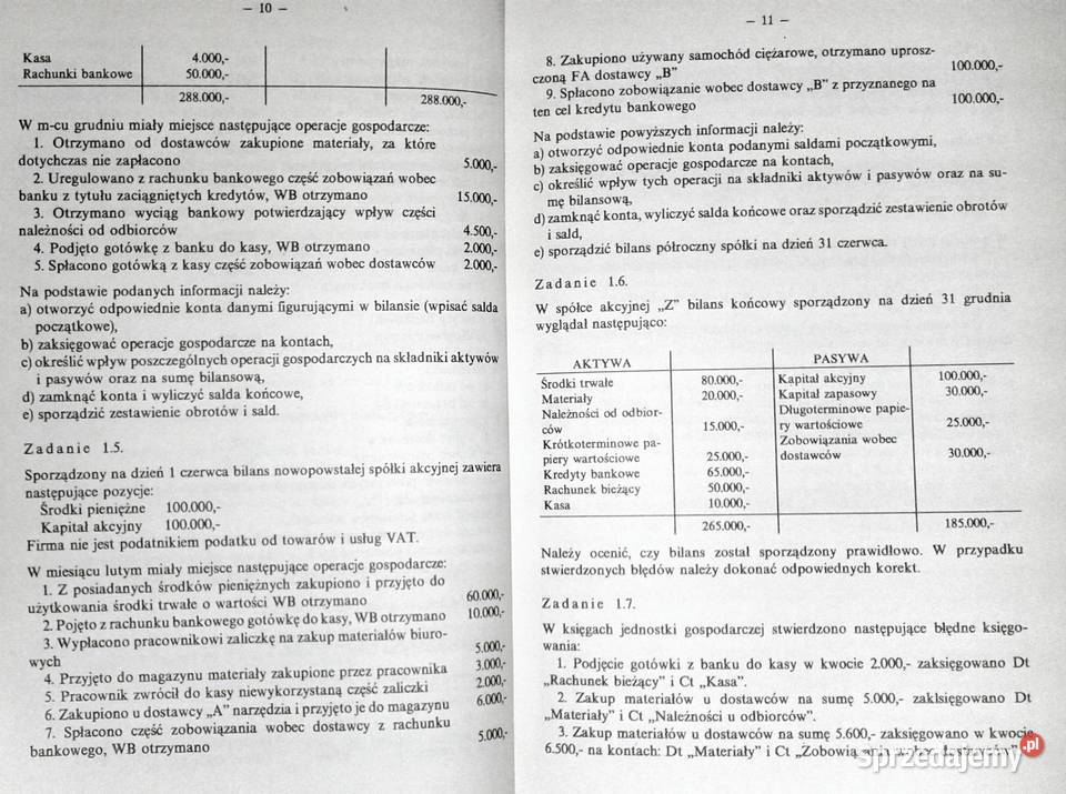 Księgowość Z Sobczak L Chomiuk W Janik miękka Pozostałe Chełm sprzedam