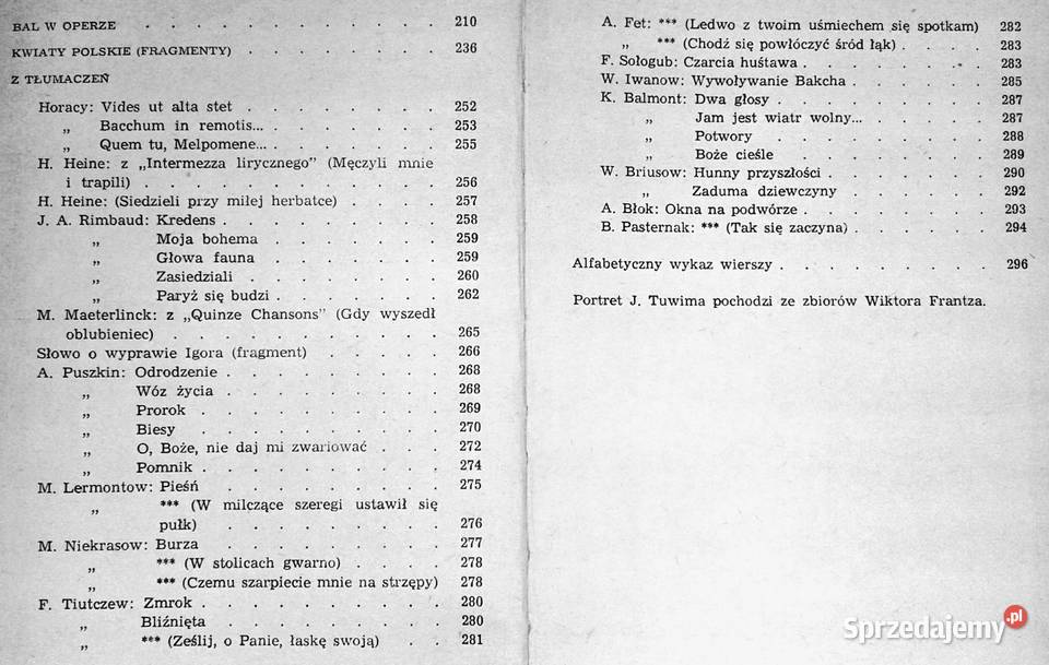 Wiersze wybrane Julian Tuwim Pozostałe Chełm