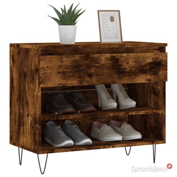 Półka na buty przydymiony dąb 70x36x60 WM831441 Warszawa sprzedam