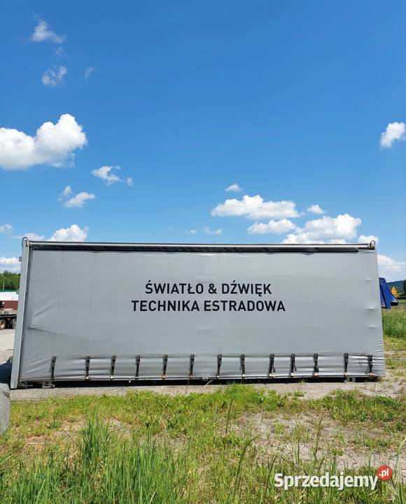 Zabudowa kontener plandeka 7 m długości Łazy