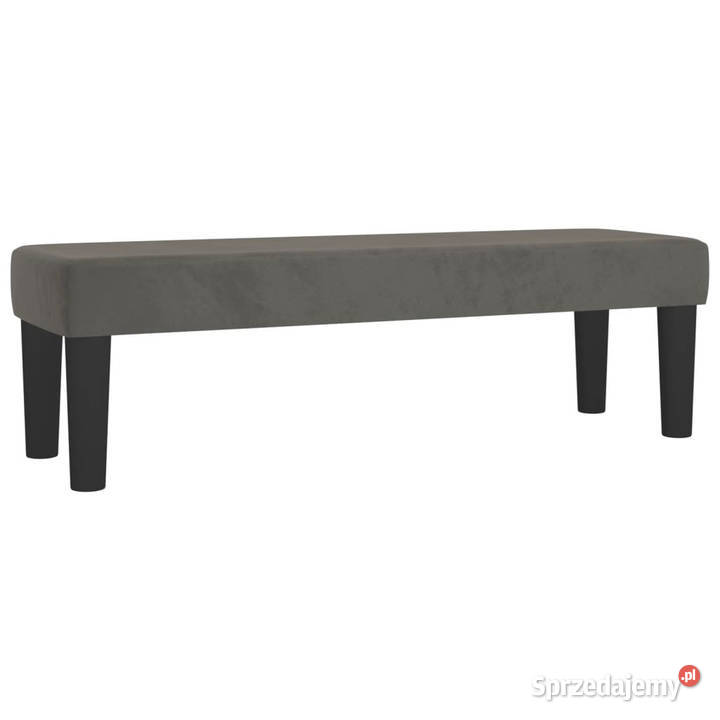 Łóżko kontynentalne z materacem ciemnoszary 128cm
