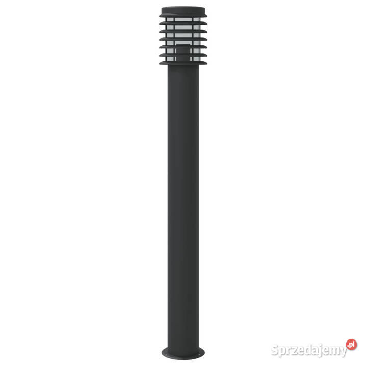 Lampy ogrodowe na słupku 3 czarne 110 stal Pozostałe