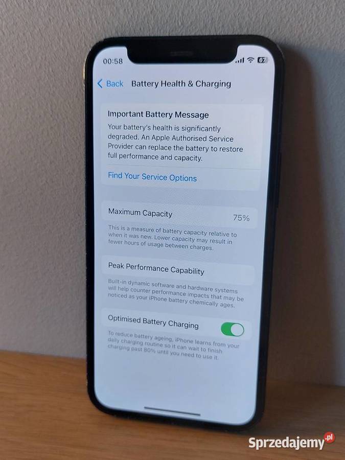 iPhone 12 mini 64GB 75 czarny Warszawa sprzedam