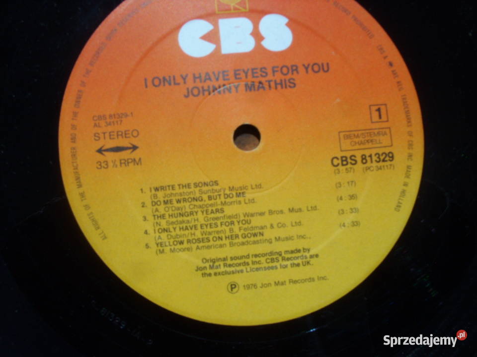 Winyl LP JOHNNY MATHISI ONLY HAVE 1976 R 1 płyta Płyty i kasety Wołów