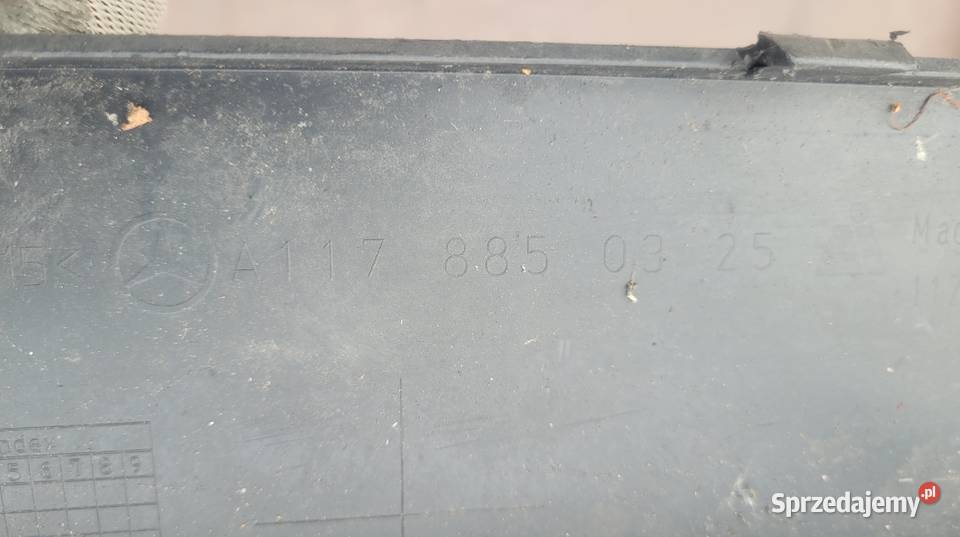 MERCEDES CLA W117 DYFUZOR SPOJLER ZDERZAKA TYŁ osobowe