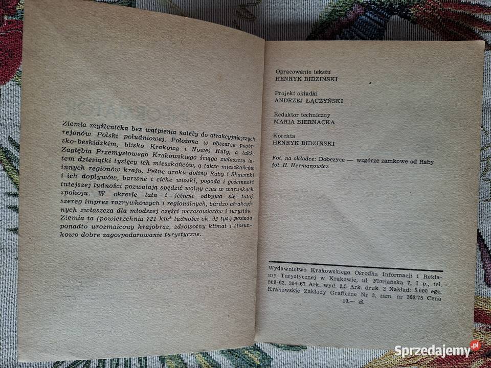 Informator turystyczny ziemi myślenickiej małopolskie