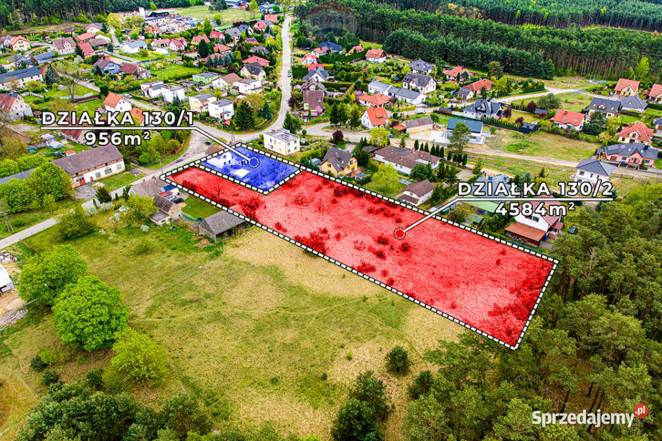 Potencjał inwestycyjny łącznie 5540 m Łężyca budowlana