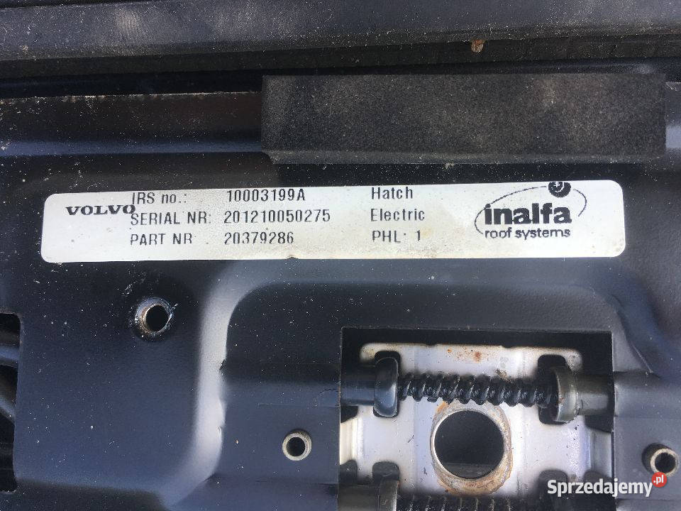 Szyberdach Volvo FH FM 20379286 Elektryczny Maszewo sprzedam