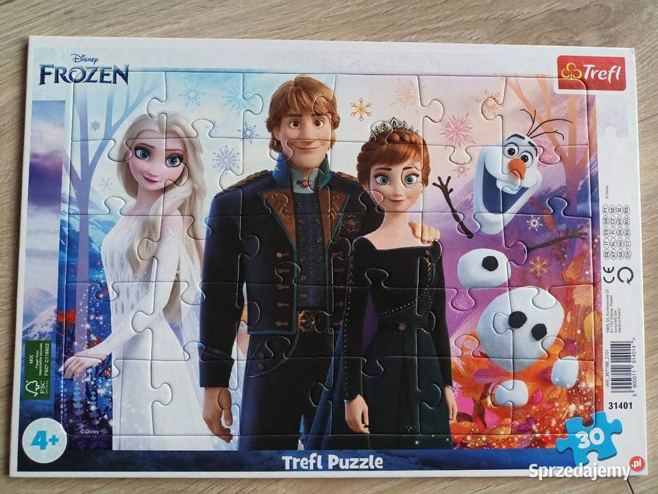 Puzzle Trefl 30 elementów Frozen Kraina lodu Papier Puzzle mazowieckie Płock