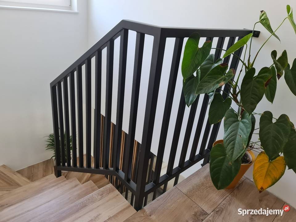 Balustrada Harfowa LOFT Lamele Stalowe pod Pruszcz Gdański