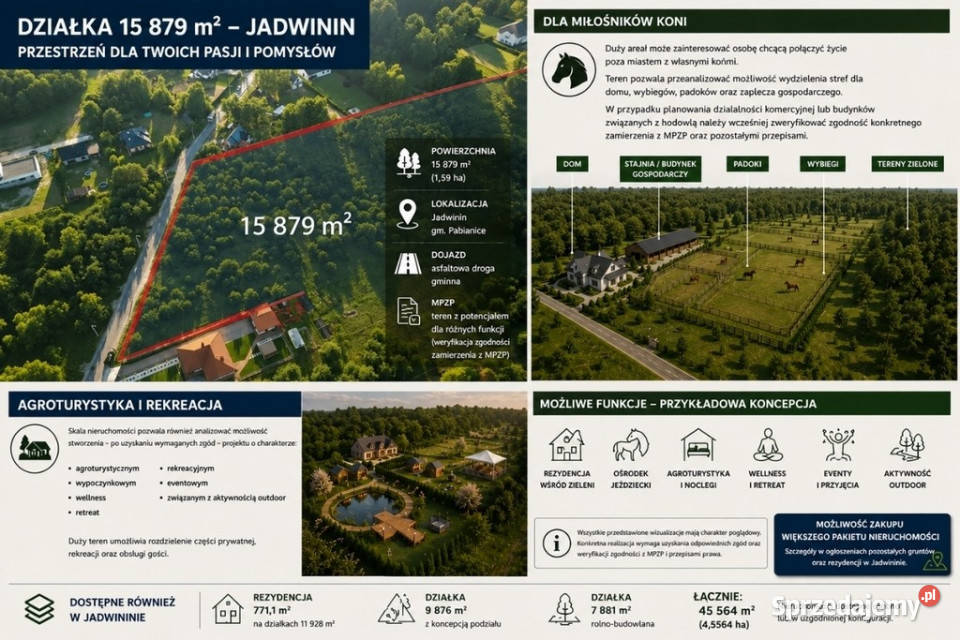 159 ha wyjątkowej przestrzeni w Jadwininie Jadwinin