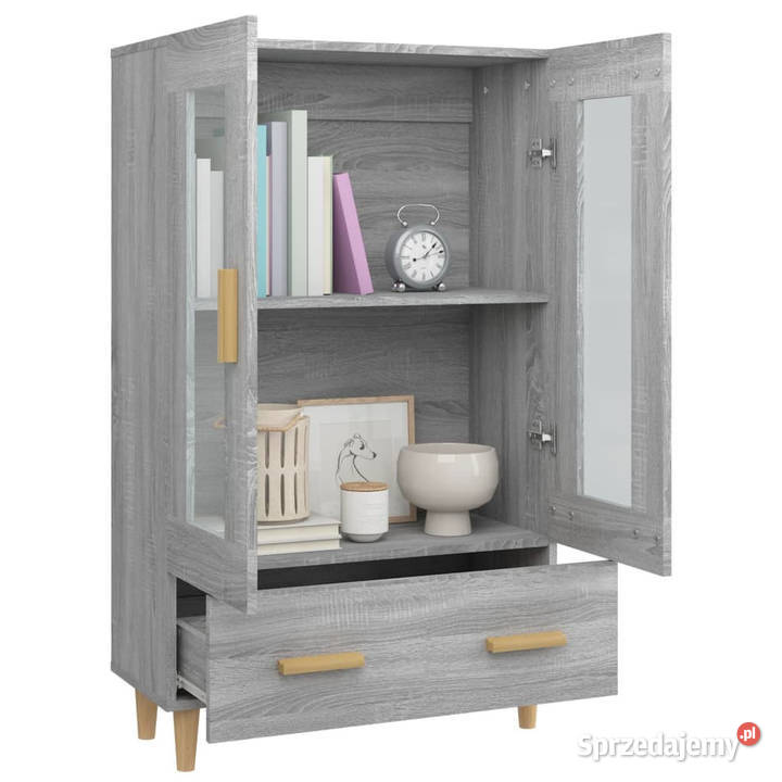 Szafka szary dąb sonoma 70x31x115 materiał Warszawa
