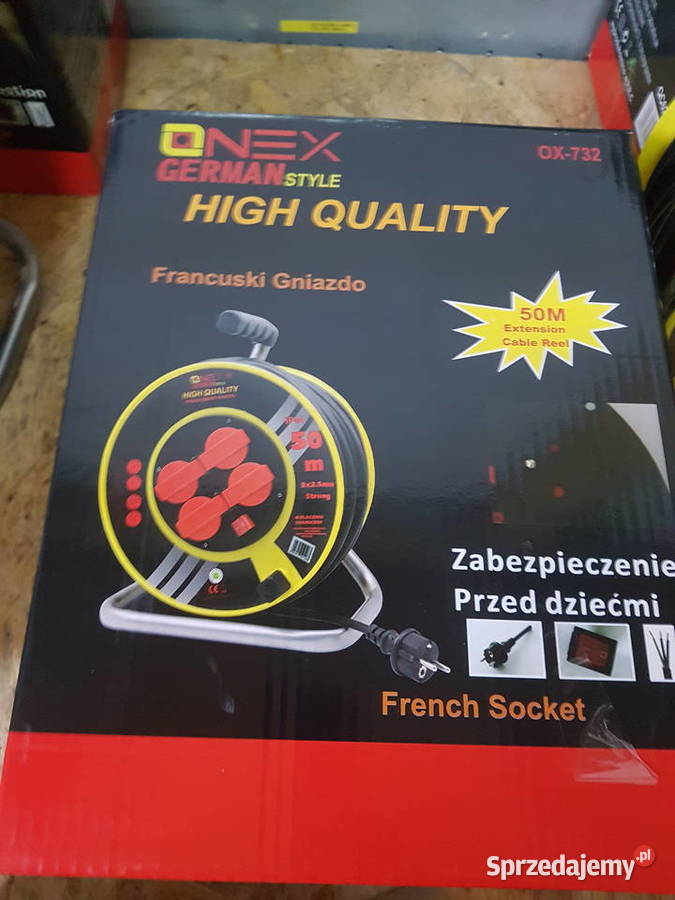 PRZEDŁUŻACZ NA BĘBNIE 50 METRÓW 3x25mm ONEX