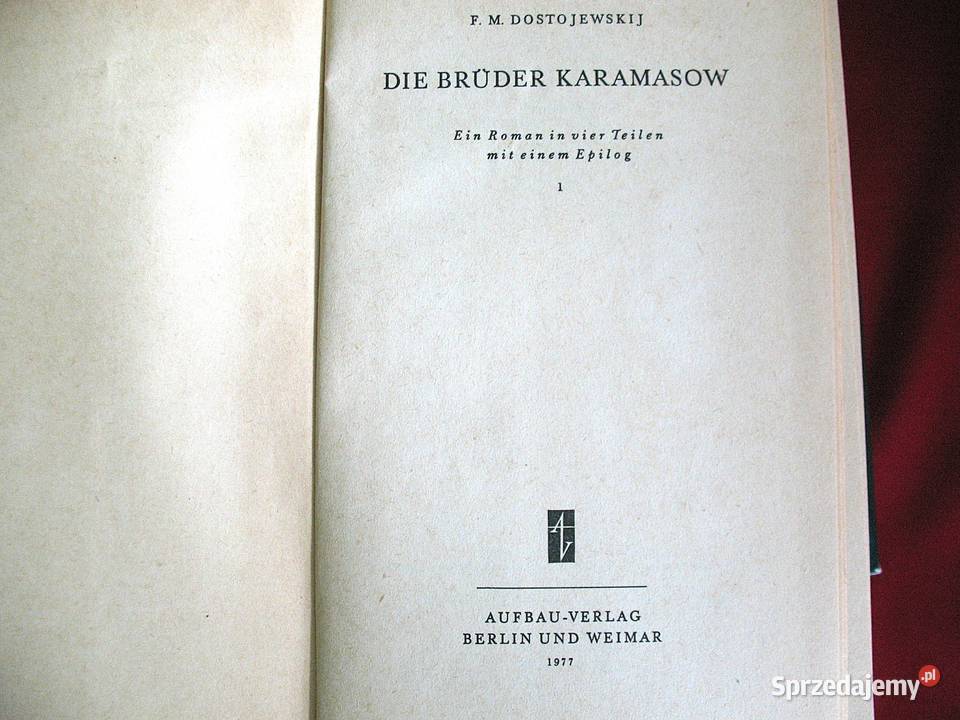 Bracia Karamazow Fjodor dostojewski książka Siedlce