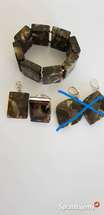 Bursztyn bałtycki i 925 komplet regulacja