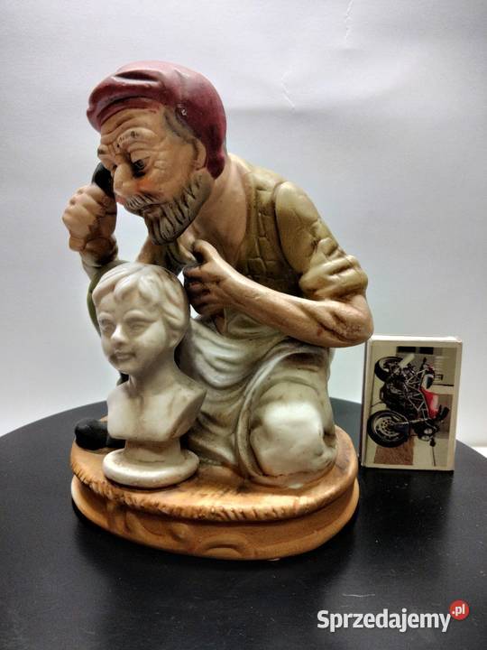 Włoska porcelana figura Rzeźbiarz stan idealny wielkopolskie Gniezno