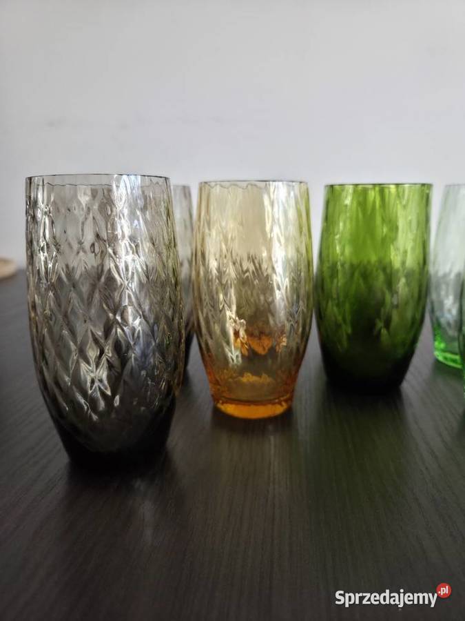 Szklanki PRL vintage Antyki Poznań
