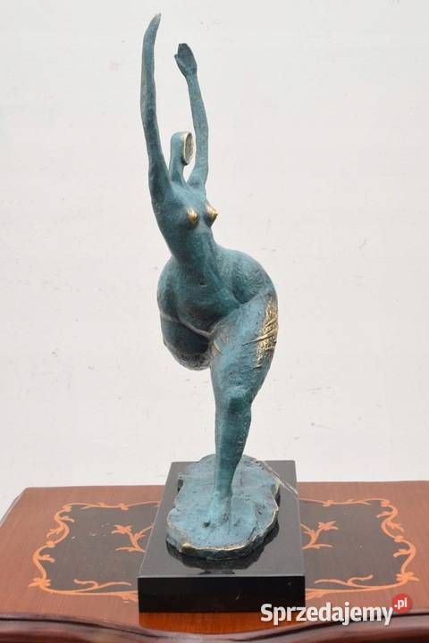 Łgarska Kobieta Figura Rzeźba z Brązu Brąz Kraków