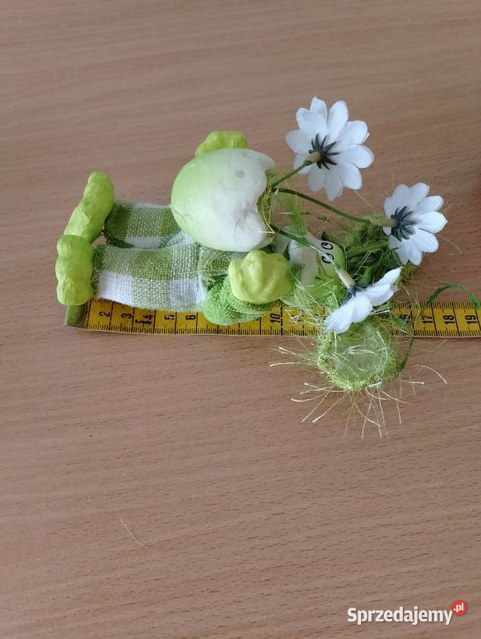 ZAJĄCZEK wielkanocny zając figurka ozdoba Złotniki