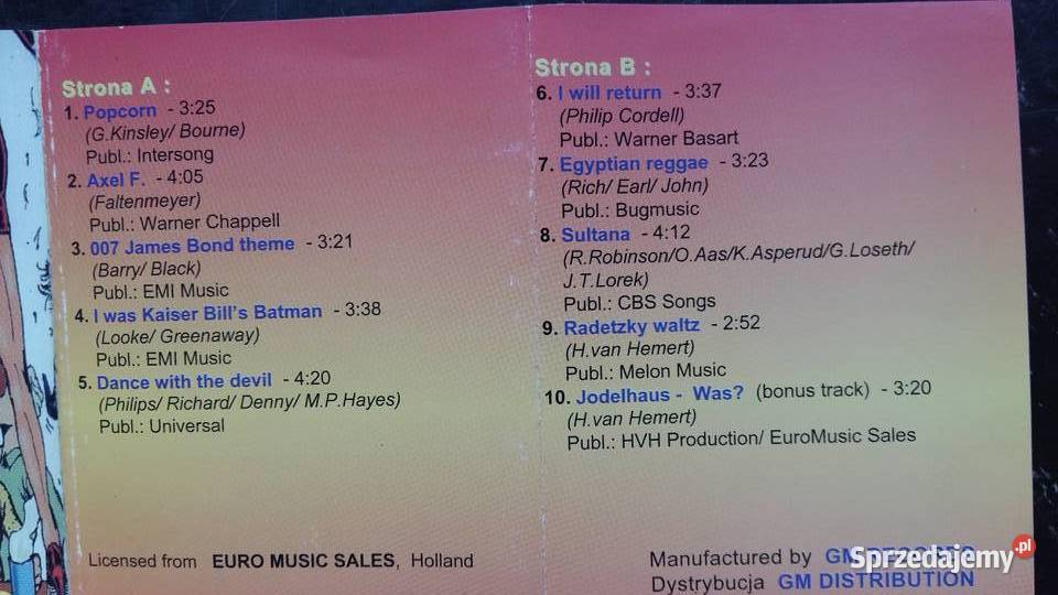 Kaseta magnetofonowa The Whiteheads Hardcore wyd