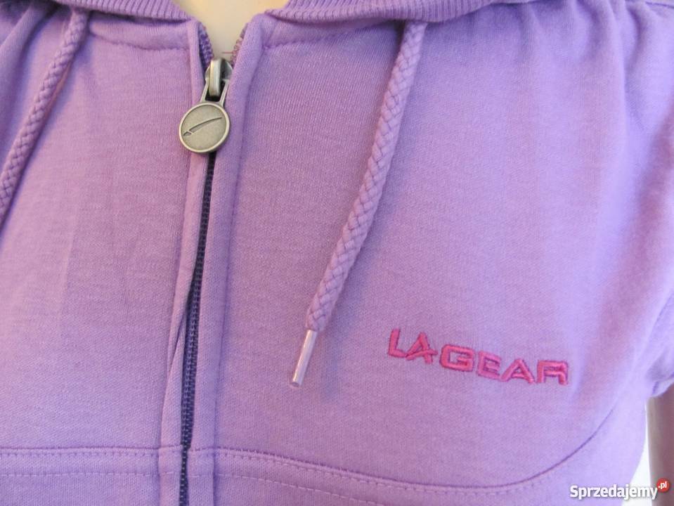 Bluza fitness z kapturem fioletowa LAGEAR Odzież sportowa Zamość sprzedam