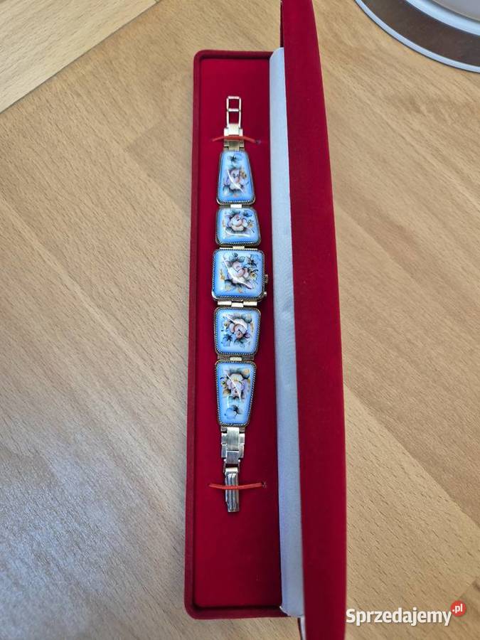 Zegarekbransoletka Czajka Chaika porcelanka śląskie Chorzów