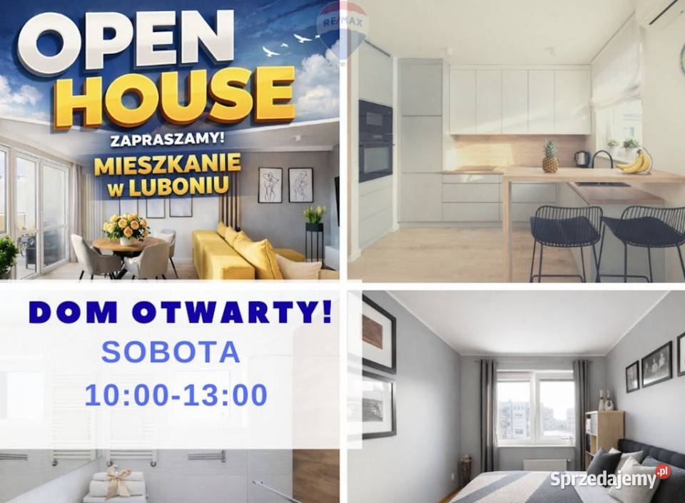 Dom otwarty Ładne mieszkanie 3 pokoje Luboń internet wielkopolskie