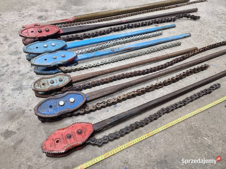 Klucz lancuchowy do rur masywny 1do 12 hartowany wielkopolskie Lwówek