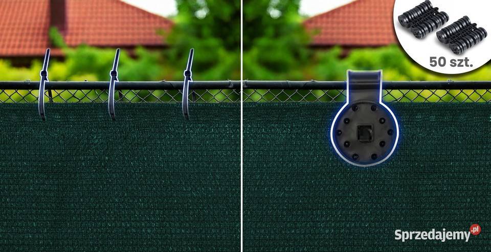 siatka cieniująca plonos 50 m 50 zacisków 110 gm