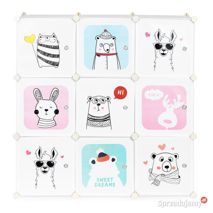 Szafka regał dzieci modułowa 9 półek dziecięca Smogorzów sprzedam